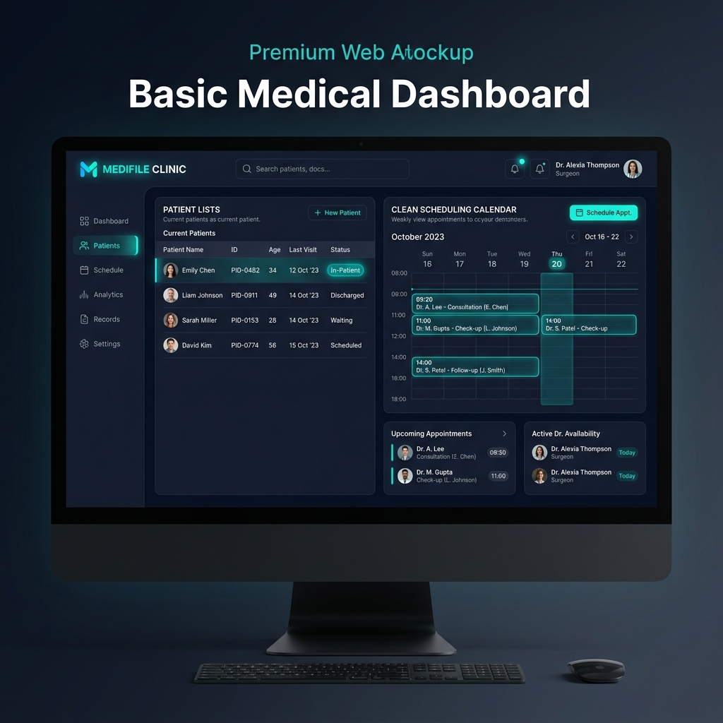 Dashboard de Medifile Plan Básico Médico